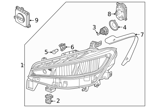 Headlamp Components for 2022 Volkswagen ID.4 #0