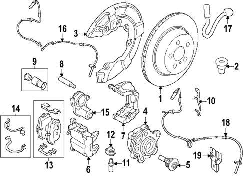 Rear Brakes for 2024 BMW 540i xDrive #1