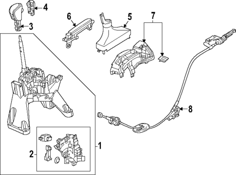 Transmission Shift Lever for 2025 Honda Civic #1
