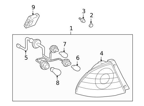 Combination Lamps for 2001 Lexus IS300 #1