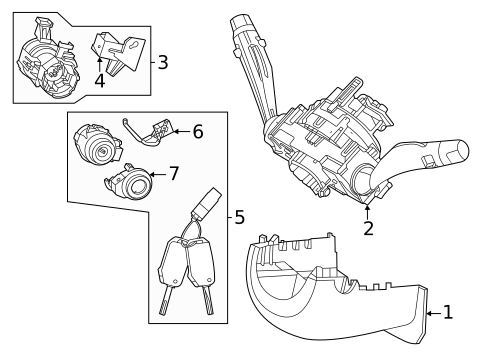Shroud, Switches & Levers for 2023 Kia Sportage #0