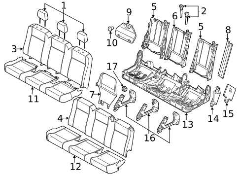 Second Row Seats for 2018 Ford Transit-350 HD #4