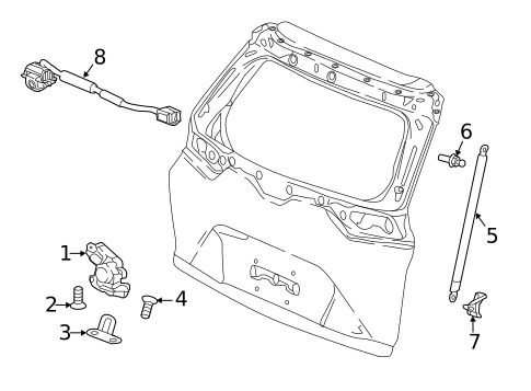 Liftgate for 2017 Honda CR-V #0