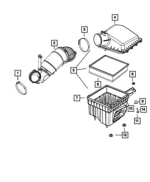 Air Cleaner for 2011 Ram 2500 #1