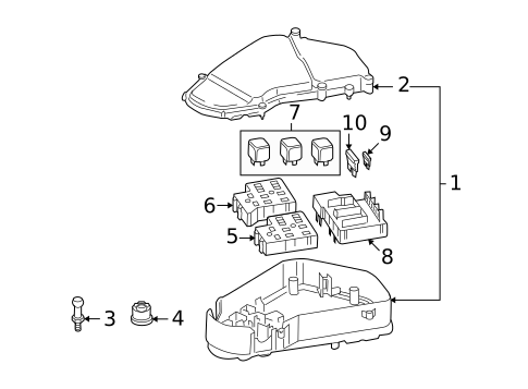 Fuse & Relay for 2010 Volkswagen Touareg #0