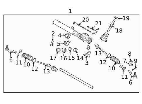 Steering Gear & Linkage for 2015 Kia K900 #0