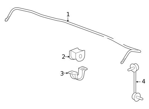 Stabilizer Bar & Components for 2010 Honda Accord #1