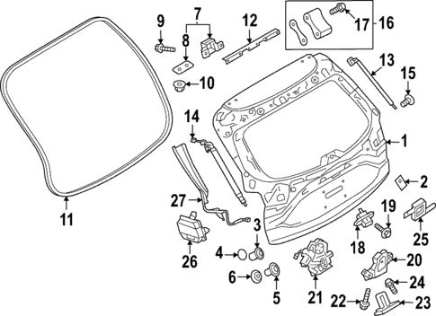 Liftgate for 2023 Mazda CX-50 #0