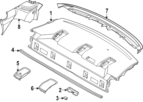 Interior Trim - Rear Body for 2025 BMW 228 xDrive Gran Coupe #0