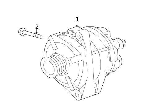 Alternator for 2020 Jaguar F-Type #2