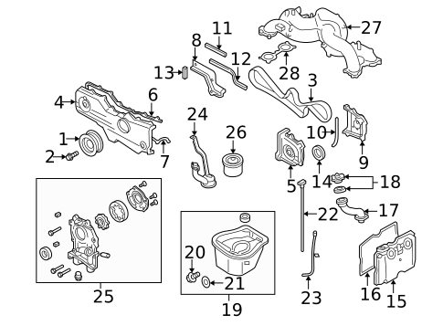Engine Parts for 2009 Subaru Outback #1