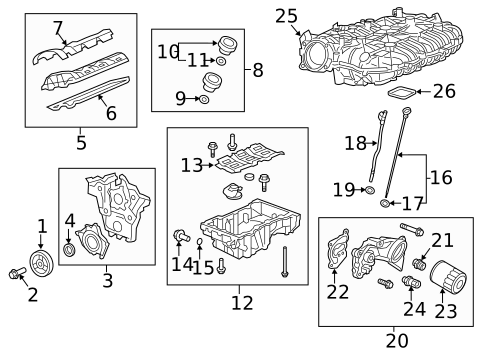 Engine Parts for 2019 Chevrolet Silverado 1500 #14