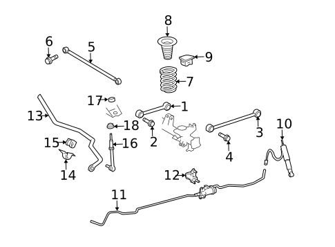 Rear Suspension for 2010 Toyota 4Runner #1