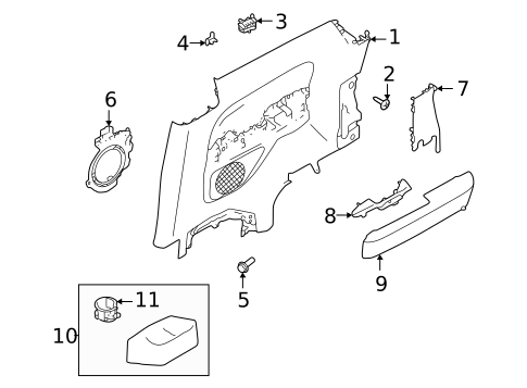 Interior Trim - Quarter Panels for 2023 Land Rover Defender 90 #0