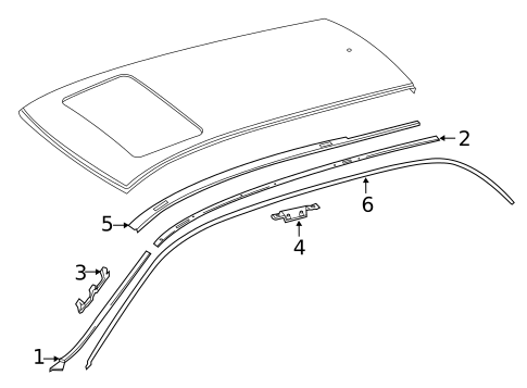 Exterior Trim - Roof for 2013 Mercedes-Benz E 350 #1