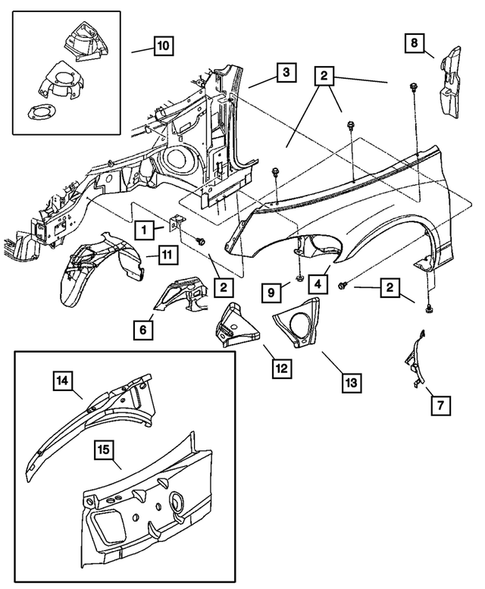 Ailes avant pour 2007 Chrysler PT Cruiser #0