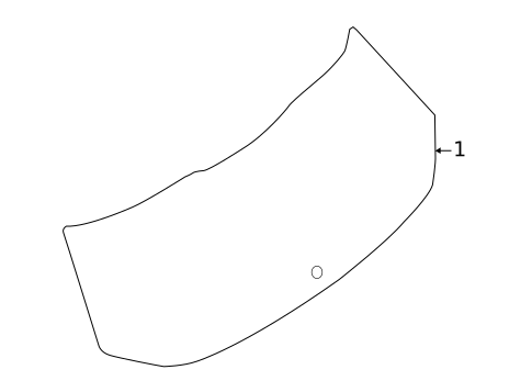 Glass - Lift Gate for 2022 Nissan Rogue #0