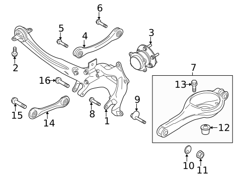 Rear Suspension for 2018 Lincoln MKC #2
