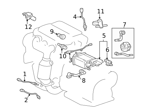 Emission Components for 2006 Toyota Camry #0