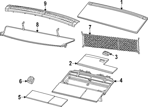 Interior Trim - Rear Body for 2023 Jeep Grand Wagoneer L #0