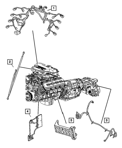 Wiring-Engine & Related Parts for 2007 Dodge Ram 2500 #4