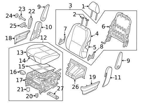 Second Row Seats for 2019 Kia Sedona #1
