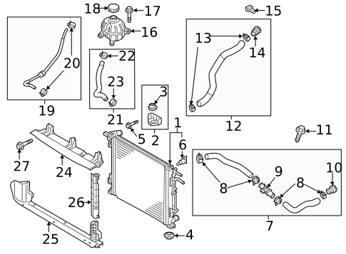 Radiator & Components for 2020 Kia Sportage #0