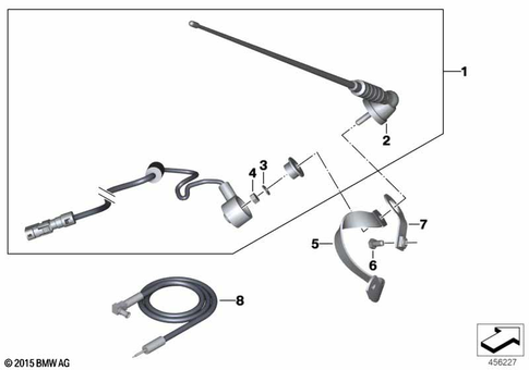 Radio Antenna for 2006 BMW-Motorrad R 1200 RT #1