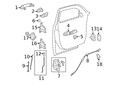 Rear Door for 2009 Chevrolet HHR #1