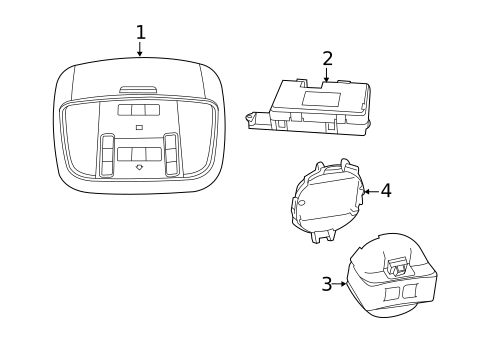 Overhead Console for 2014 Jeep Grand Cherokee #0