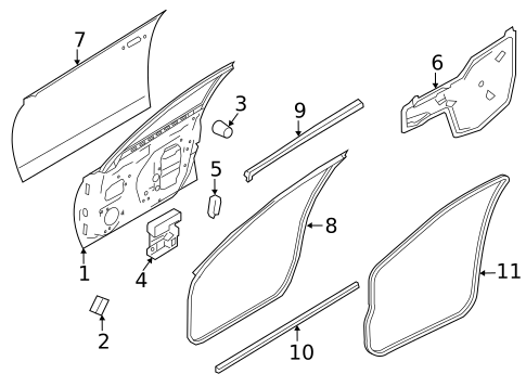 Door & Components for 2025 Nissan Altima #1