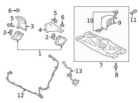 Engine & Trans Mounting for 2020 Jaguar XE #0