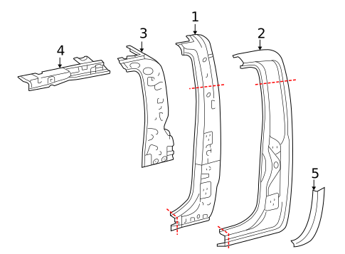 Side Panel & Components for 2006 Toyota Tacoma #1
