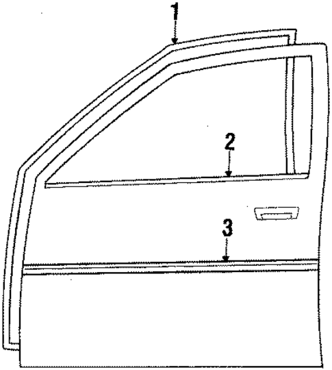 Door & Components for 1985 Toyota Camry #0