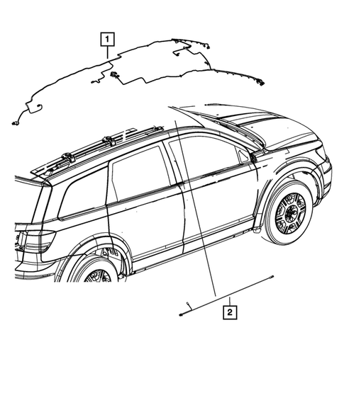 Wiring-Body and Accessories for 2018 Dodge Journey #3