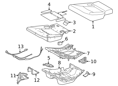 Second Row Seats for 2023 Lexus LX600 #3