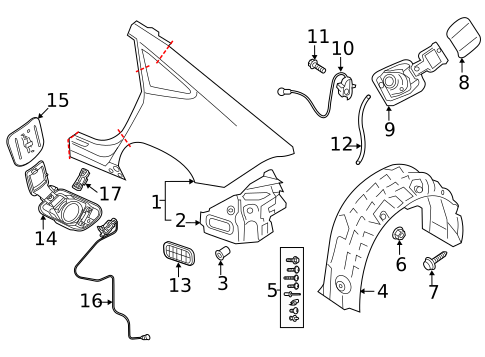 Quarter Panel & Components for 2021 Audi A7 Sportback #0