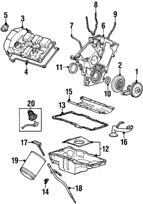 Engine Parts for 1996 Ford Taurus #0