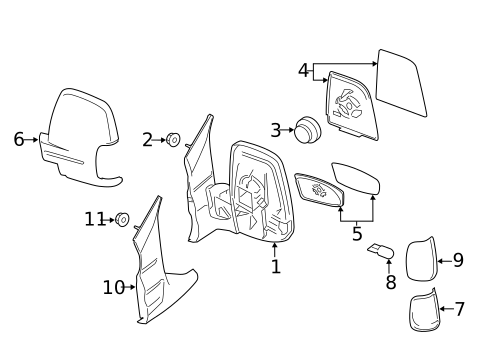 Outside Mirrors for 2018 Ford Transit-350 HD #0