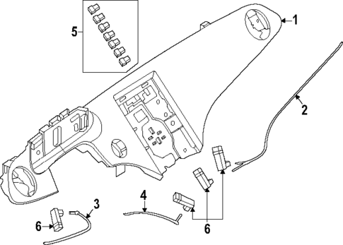 Instrument Panel Components for 2023 Mercedes-Benz EQS 450 SUV #2