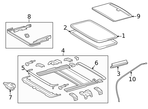 Sunroof for 2020 Lexus ES300h #1