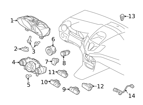 Instruments & Gauges for 2012 Ford Fiesta #0