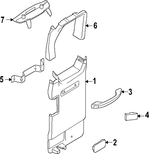Interior Trim - Side Door for 2025 Ford E-Transit #4
