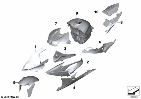 Painted Parts for 2016 BMW-Motorrad S 1000 RR #0