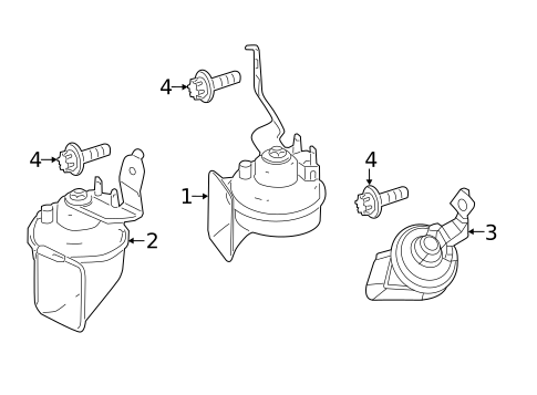Horn for 2015 Mercedes-Benz E63 AMG S #0