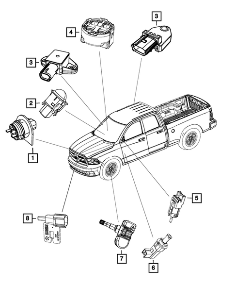 Sensors for 2014 Ram 2500 #0