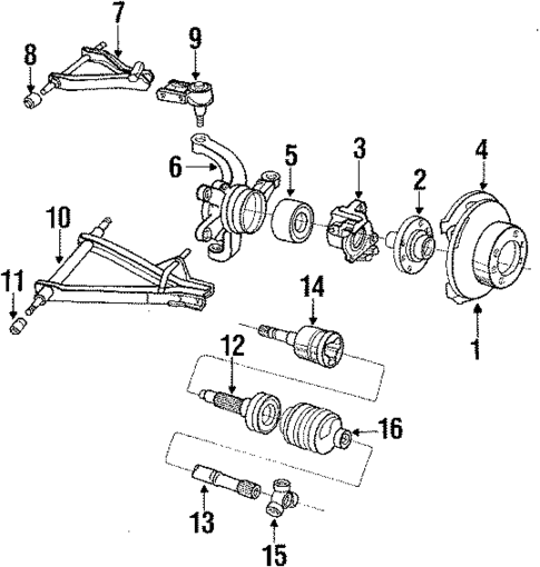 Front Brakes for 1990 Saab 900 #0