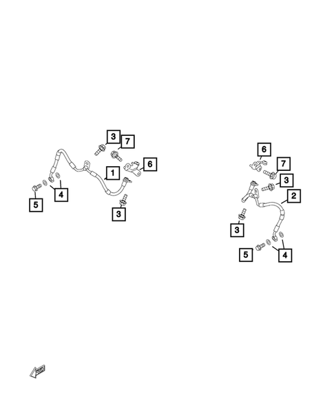Hydraulic Control Unit,Brake Tubes and Hoses for 2018 Fiat 124 Spider #1