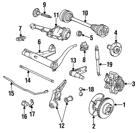 Rear Suspension for 1992 Porsche 968 #0