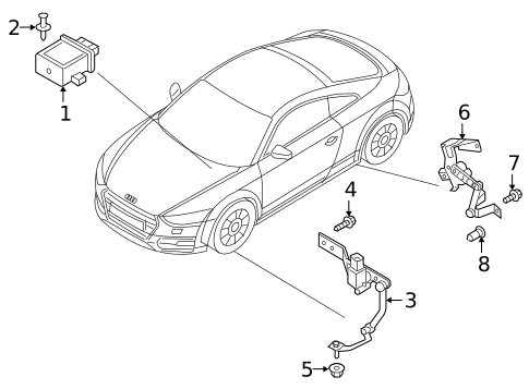 Headlamp Components for 2019 Audi TT RS Quattro #1